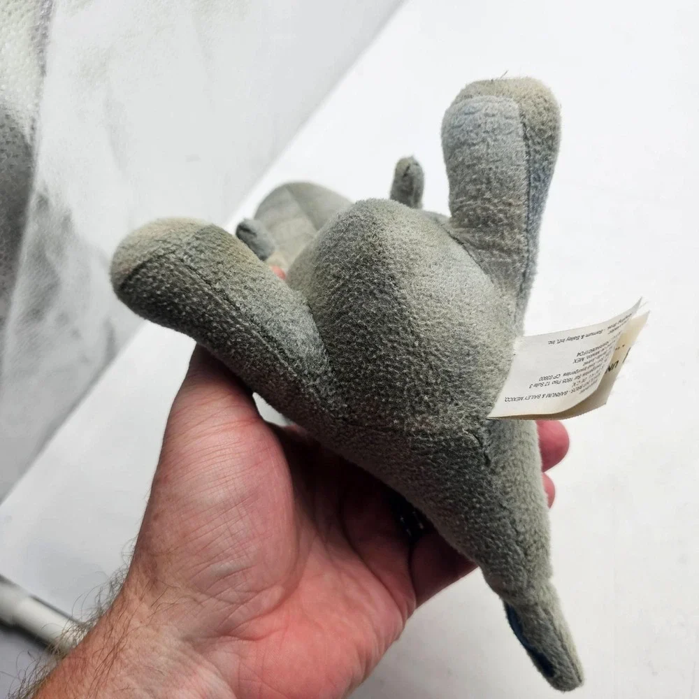 Jurassic World Live Tour Velociraptor Plush Stuffed Toy Small Gray Washable Cute